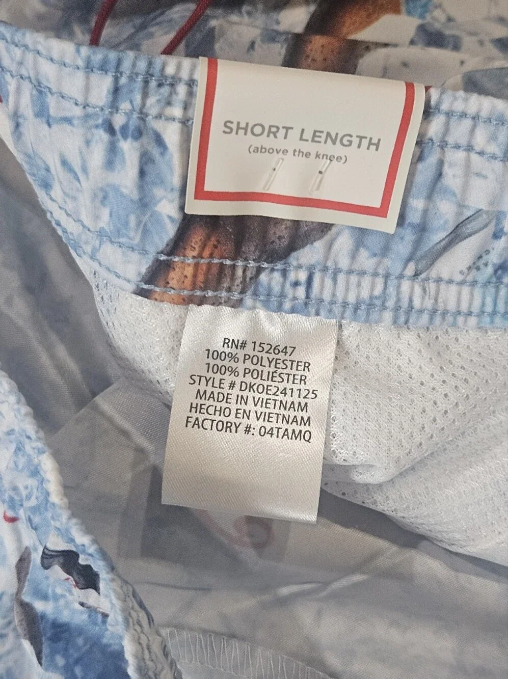 NWT Coors Light Swim Trunks Mens 3XLT Blue White Beer Bottle Print Festival Wear